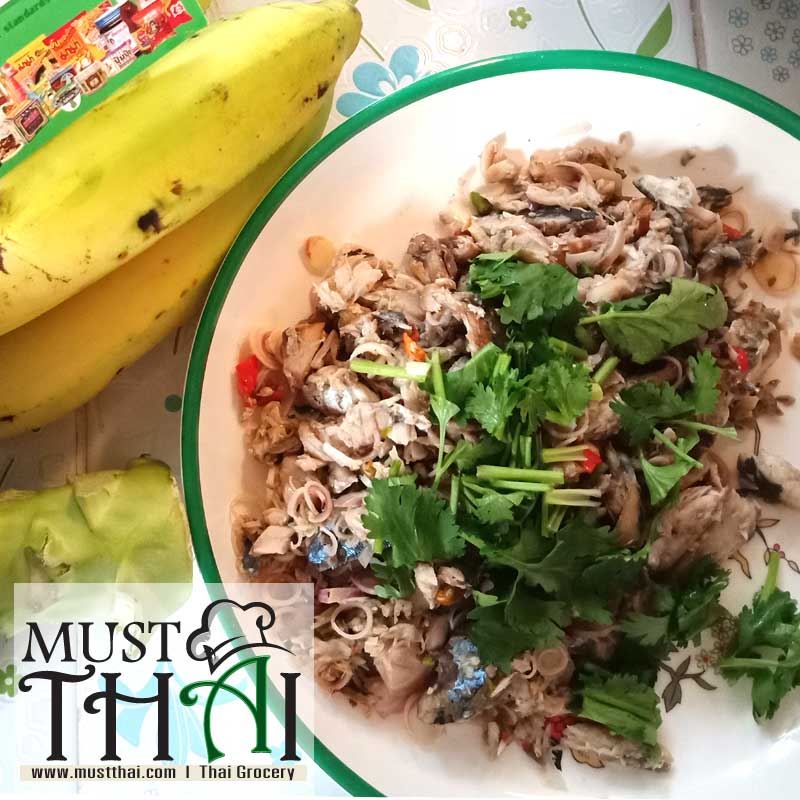 Yum Pla Tu, Thai Mackerel Salad (Thai Spicy Fish Salad),