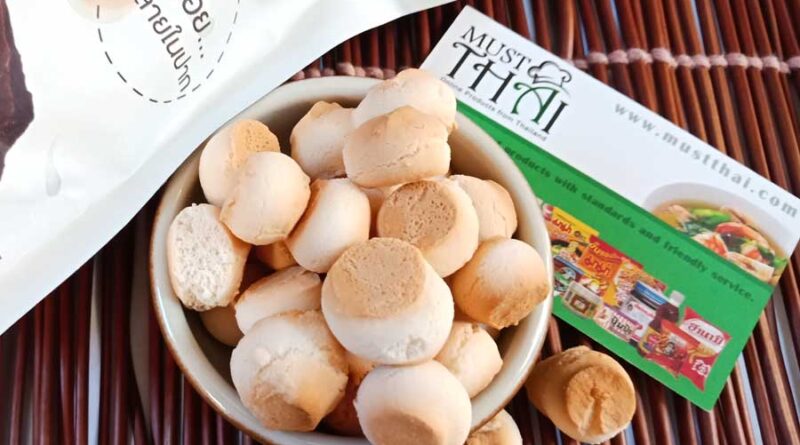 Thai Classic cookies by Sirichai Brand. OTOP Product Champion number one of Thailand. Mini cookies “khanom phing”